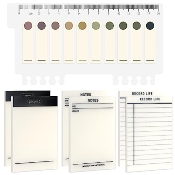 NatureTouch 300 Transparent Sticky Notes & 200 Index Tabs - Waterproof Office & School Supplies