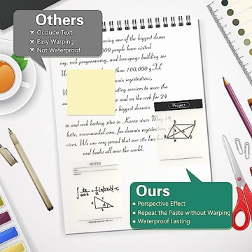 Waterproof Transparent Sticky Notes & Index Tabs for Office School