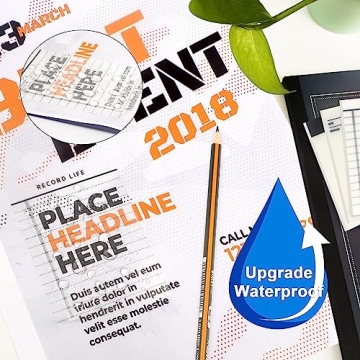 Waterproof Transparent Sticky Notes & Index Tabs for Office School