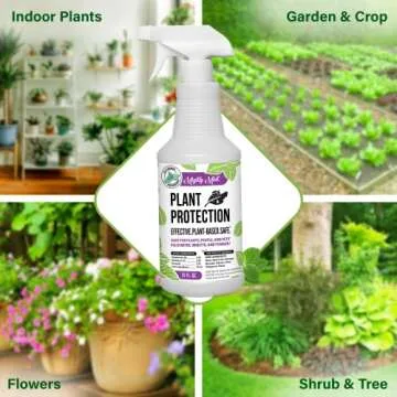 Mighty Mint 32 oz Peppermint Plant Protection Spray - for Spider Mites, Insects, Gnats, Fungus, and Disease with Microfiber Cloth