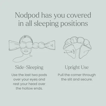Nodpod Gentle Pressure Sleep Mask | Patented Light Blocking Design for Sleeping, Traveling & Relaxation - Sage
