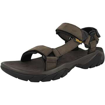 Teva Men's Ankle Strap Universal Leather M Terra FI 5, Turkish Coffee, 11