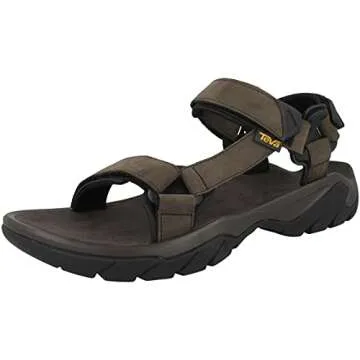 Teva Men's Ankle Strap Universal Leather M Terra FI 5, Turkish Coffee, 11