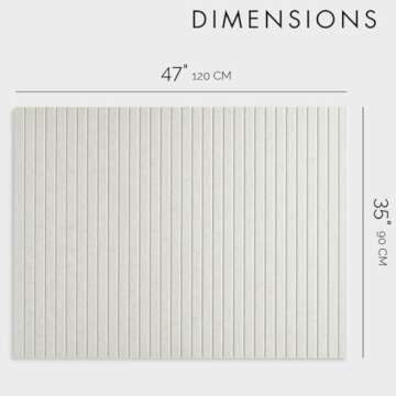 VIVELDA Large Cork Boards for Walls - Stylish Slat Wall Panels