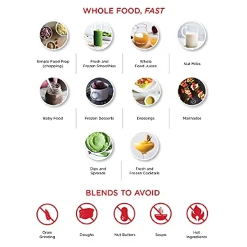 Vitamix ONE Blender Compact High-Performance Black 32 oz