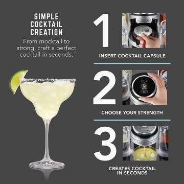 Bartesian Cocktail Machine with 5 Glass Bottles