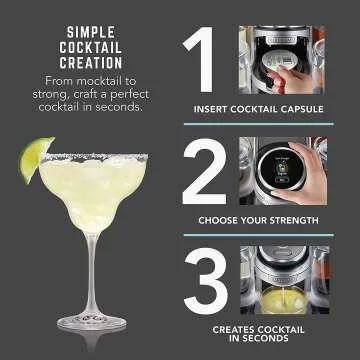 Bartesian Cocktail Machine with 5 Glass Bottles