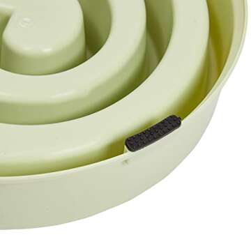 Juvale Interactive Dog Bowl, Spiral Slow Feeder Pet Dish (Pink and Green)