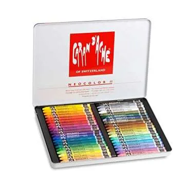 Caran d'Ache Classic Neocolor II AQUARELLE Water-Soluble Pastels, 40 Colors