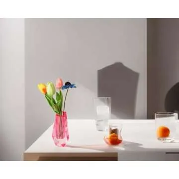 HLYU Acrylic Vase: Unique Gradient Decor for Every Occasion