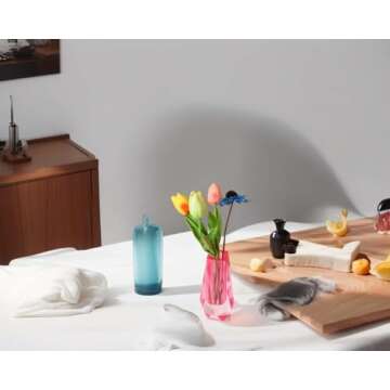 HLYU Acrylic Vase: Unique Gradient Decor for Every Occasion