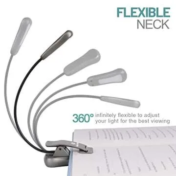 Vekkia Rechargeable Book Light - Ideal for Night Reading