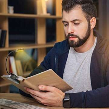 Vekkia Rechargeable Book Light - Ideal for Night Reading