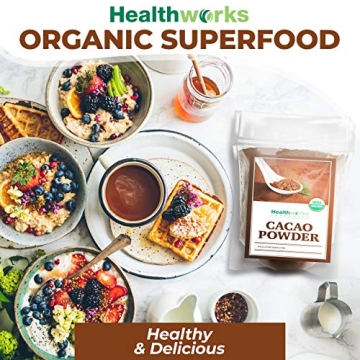 Healthworks Cacao Powder Organic Chocolate Superfood 48oz