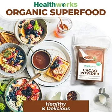 Healthworks Cacao Powder Organic Chocolate Superfood 48oz