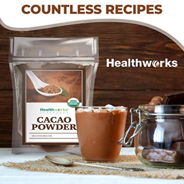 Healthworks Cacao Powder Organic Chocolate Superfood 48oz