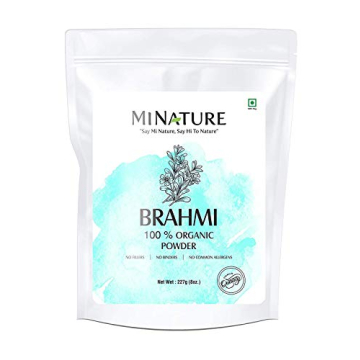 Organic Brahmi Powder for Hair Growth Memory Boost 8 OZ