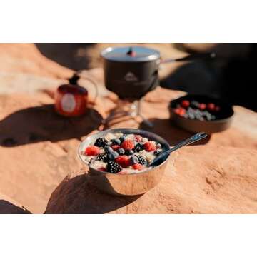 MSR Alpine Stainless Steel Nesting Camping Bowl,Silver