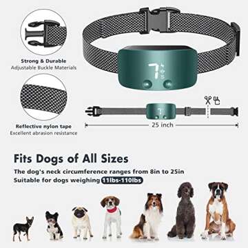 Humane NBJU Bark Collar for Dogs - Adjustable Training Device