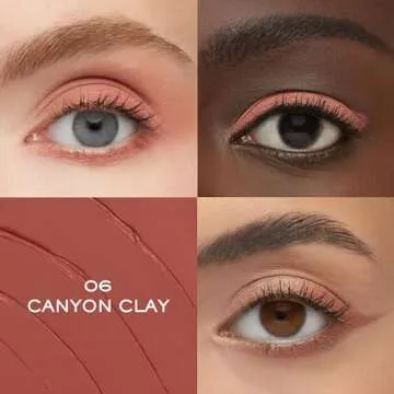 Lancôme Idôle Tint Long Wear Liquid Eyeshadow & Eyeliner - Multi-Use Eye Makeup in Shimmery & Matte Finishes - Buildable Color & Up to 16H of Wear - 06 Canyon Clay: Cool Rose Matte