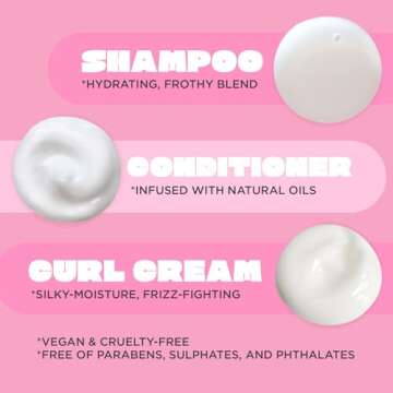 Cake Beauty Curl Friend Shampoo & Cream Set for Defined Curls