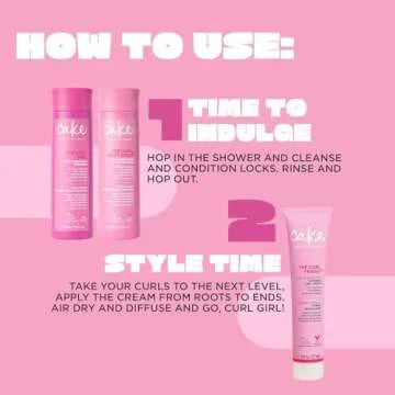 Cake Beauty Curl Friend Shampoo & Cream Set for Defined Curls