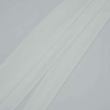 MADEUNID 2 Yards Pre-cut Solid Color Interlock Fabric, Soft and Stretch Fabric in 59" Wide for DIY Craft, head scarf, Upholstery and Home & Party Decorative etc. (WHITE)