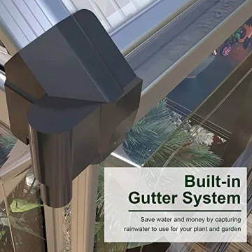 PAPAJET 6x12 FT Hybrid Polycarbonate Greenhouse for Gardening