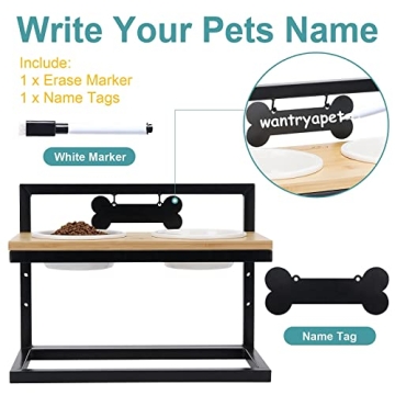 WANTRYAPET Adjustable Elevated Dog Bowls - Stylish Feeding Solution