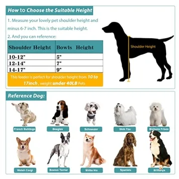 WANTRYAPET Adjustable Elevated Dog Bowls - Stylish Feeding Solution