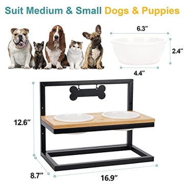 WANTRYAPET Adjustable Elevated Dog Bowls - Stylish Feeding Solution