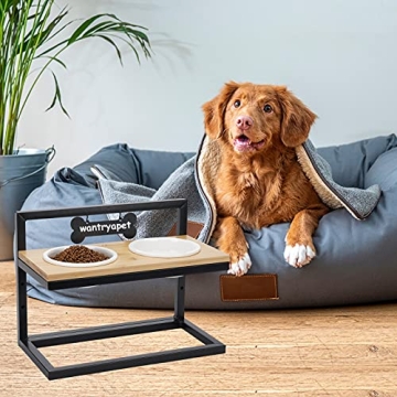 WANTRYAPET Adjustable Elevated Dog Bowls - Stylish Feeding Solution