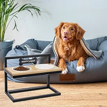 WANTRYAPET Adjustable Elevated Dog Bowls - Stylish Feeding Solution