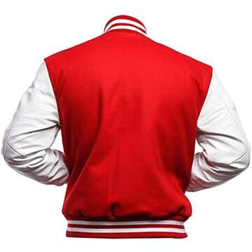 Stylish Men's Letterman Jacket for School and Casual Wear