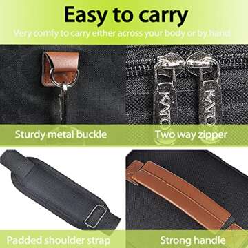 Stylish Tirrinia 4 Bottle Wine Tote Carrier for All Occasions