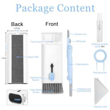 Laptop Screen Keyboard Earbud Cleaner Kit for Airpods Pro MacBook iPad iPhone iPod, walrfid Touchscr...