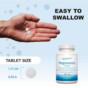 High Potency Magnesium 400mg Supplement for Wellness
