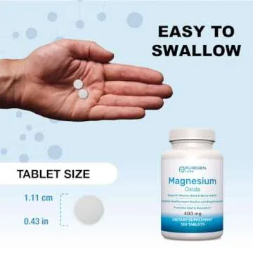 High Potency Magnesium 400mg Supplement for Wellness