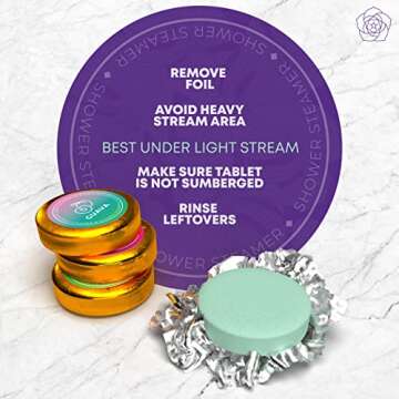 Aromatherapy Shower Steamers 15-Pack - Fruity Scents Delight