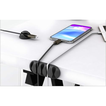 OHill 16-Pack Self-Adhesive Cable Clips for Home & Office