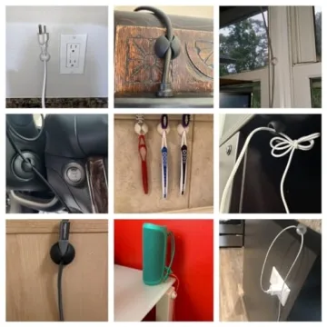 OHill 16-Pack Self-Adhesive Cable Clips for Home & Office