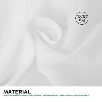 Surmente Premium White Tablecloth 90x156 for Any Occasion