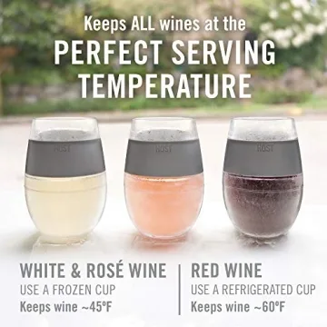 Host Cooling Cups Set of 4 for Chilled Wine Enjoyment