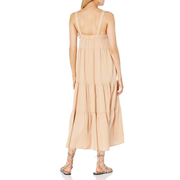 The Drop Brit Tiered Ankle Maxi Dress for Women
