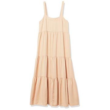 The Drop Brit Tiered Ankle Maxi Dress for Women