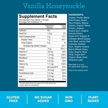 Amazing Grass GLOW Vegan Collagen with Biotin and Protein Powder