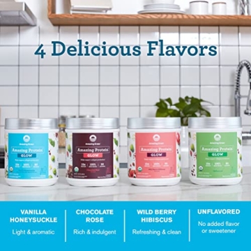 Amazing Grass GLOW Vegan Collagen with Biotin and Protein Powder