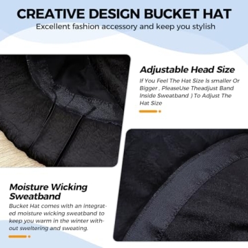 BFONS Faux Fur Winter Bucket Hat for Stylish Warmth