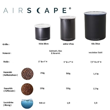 Airscape Kilo Coffee Storage Canister for Freshness