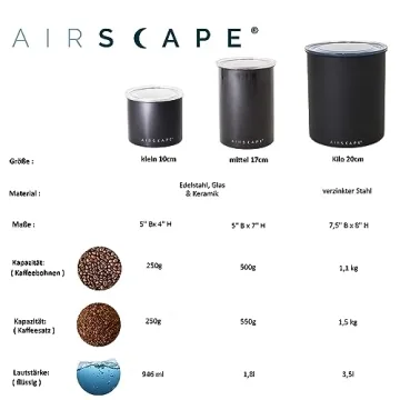 Airscape Kilo Coffee Storage Canister for Freshness